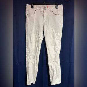 CAbi Women's Boyfriend Jeans in Cream